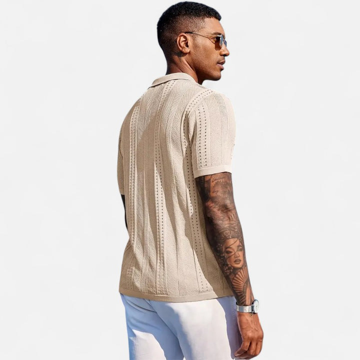 Ariste | Polo texturé manches courtes