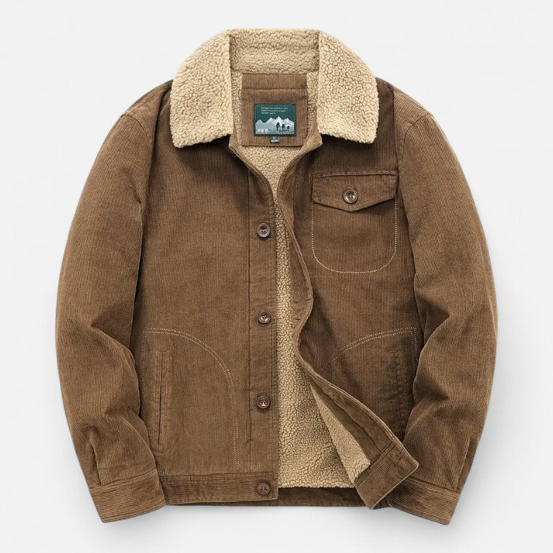 Ariste | Veste chaude en polaire pour homme avec col revers