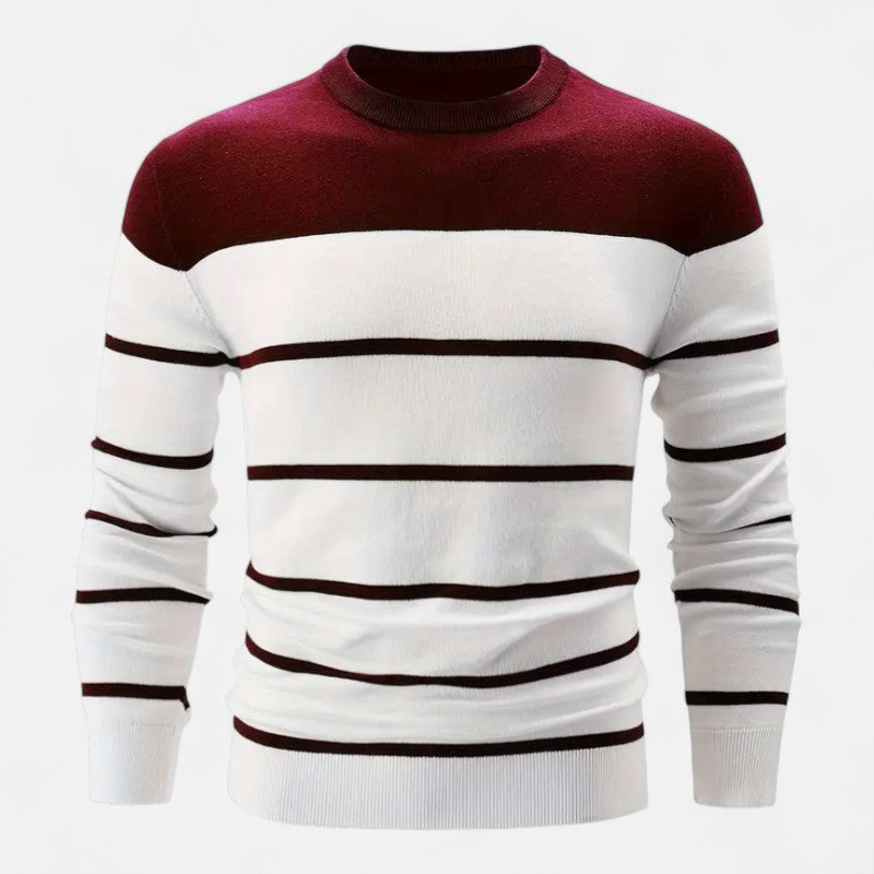 Ariste | Pull-over à manches longues et col rond pour homme