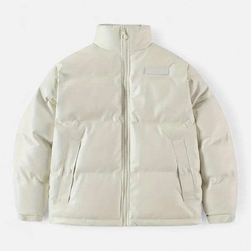 Ariste | Veste courte en PU épais pour homme