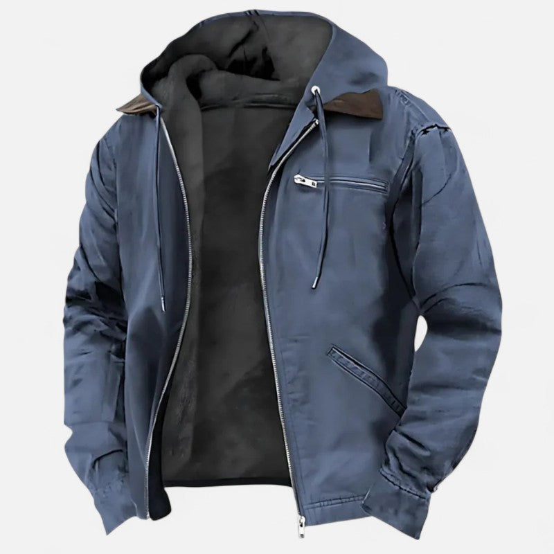 Ariste | Veste pour homme avec capuche et fermeture éclair – élégante et polyvalente