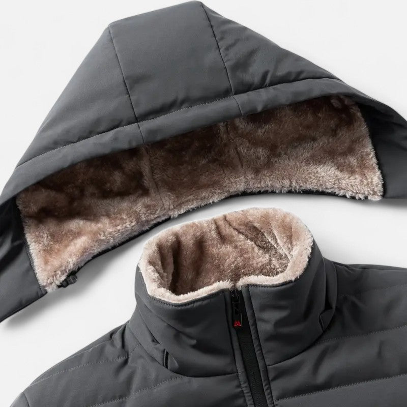 Ariste | Manteau d'hiver à capuche épais pour homme
