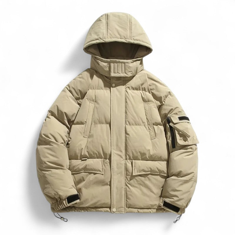 Ariste | Manteau d’hiver pour homme en duvet de canard avec capuche