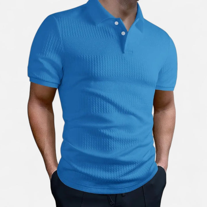 Ariste | Polo texturé à manches courtes pour homme