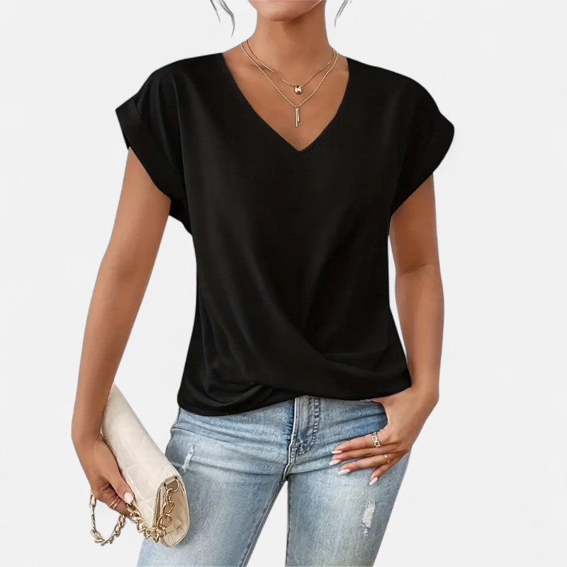 Ariste | T-shirt drapé élégant pour femmes