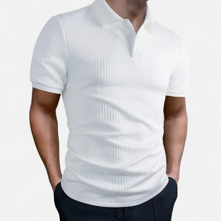 Ariste | Polo texturé à manches courtes pour homme