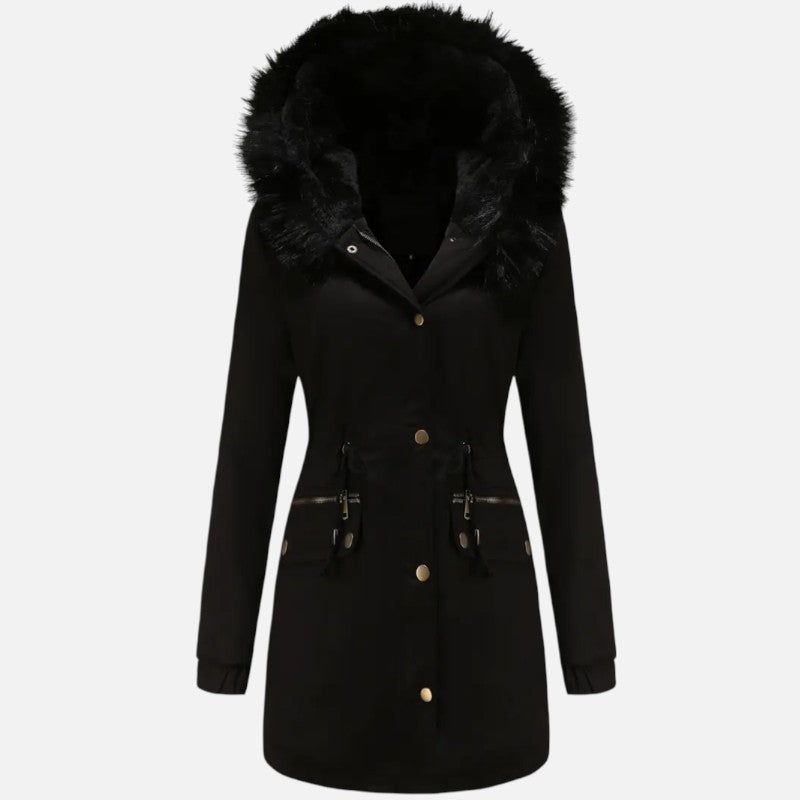 Ariste | Manteau parka pour femme doublé en polaire moelleuse