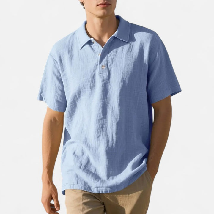 Ariste | Chemise-polo en lin – Homme