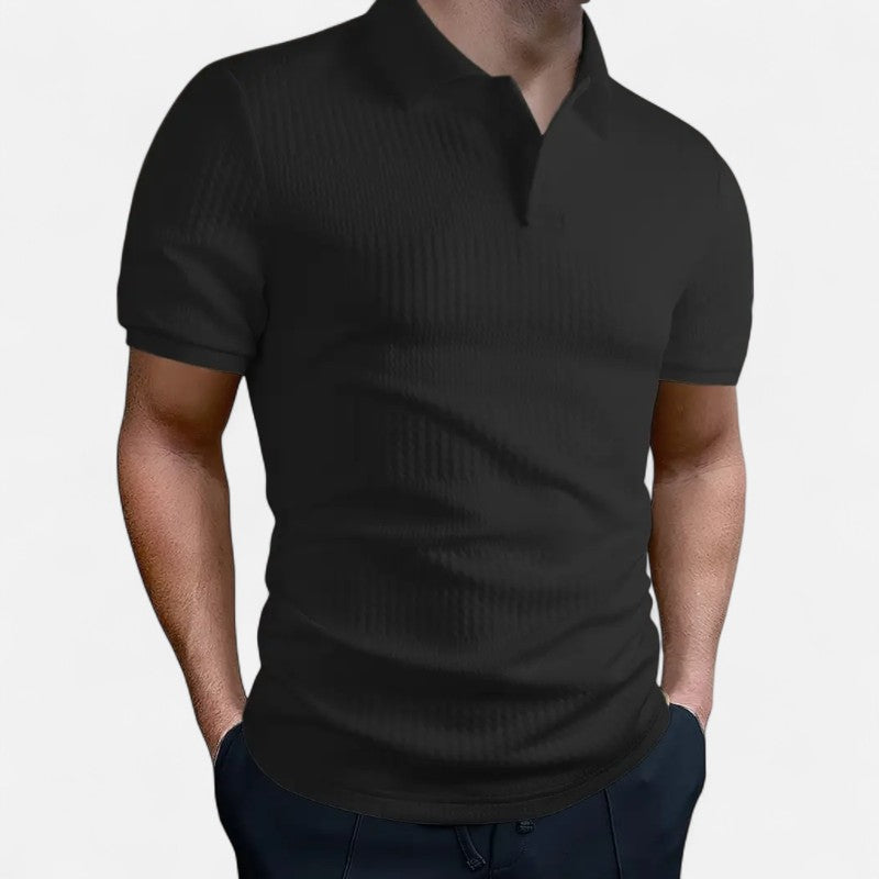 Ariste | Polo texturé à manches courtes pour homme