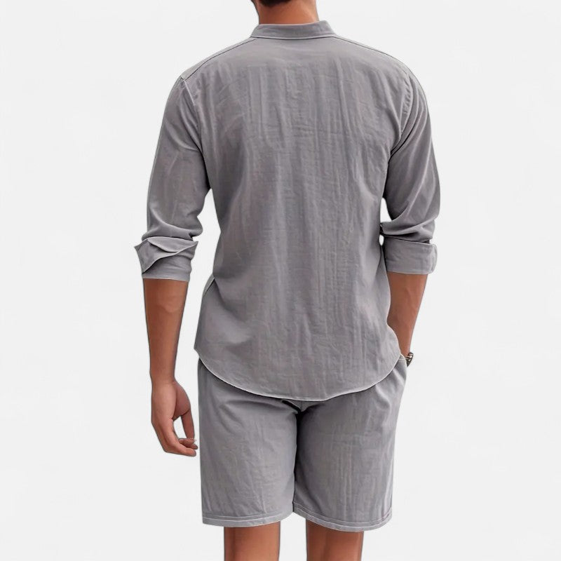 Ariste | Ensemble estival col mao – Homme