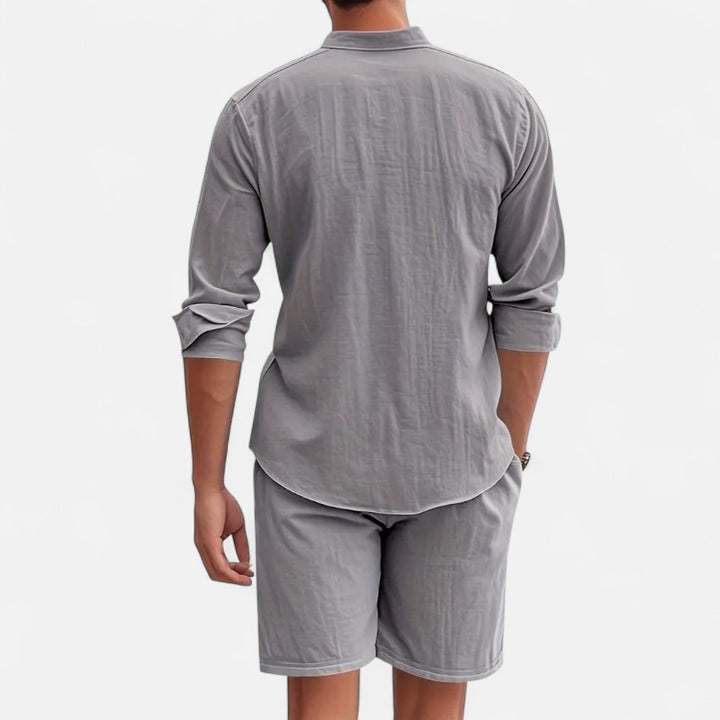 Ariste | Ensemble estival col mao – Homme