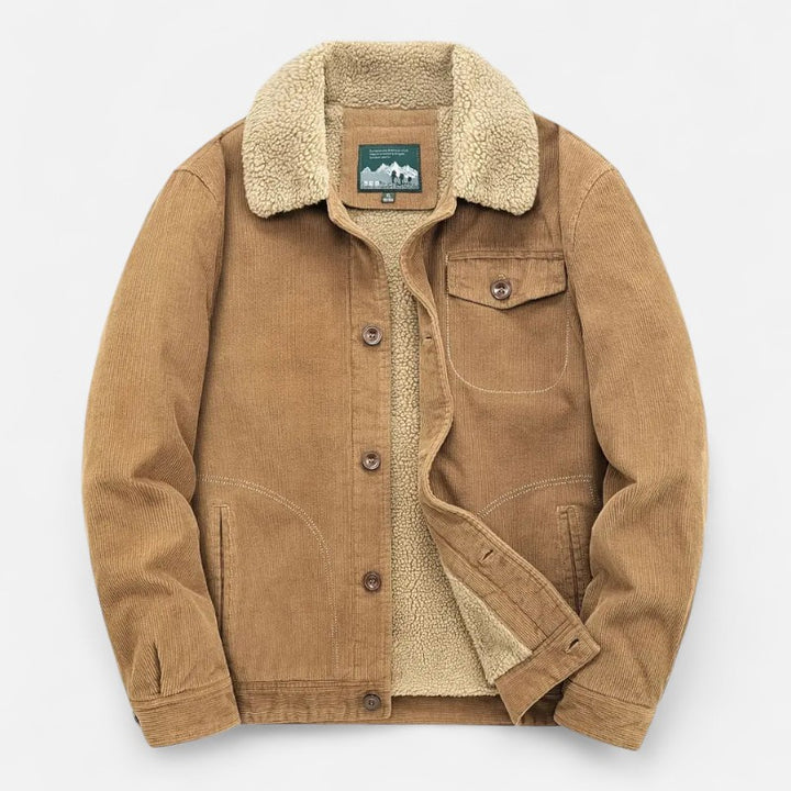 Ariste | Veste chaude en polaire pour homme avec col revers