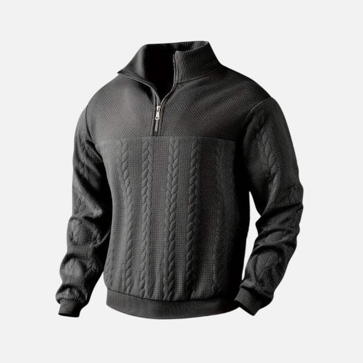 Ariste | Sweat-shirt à manches longues et fermeture éclair pour homme