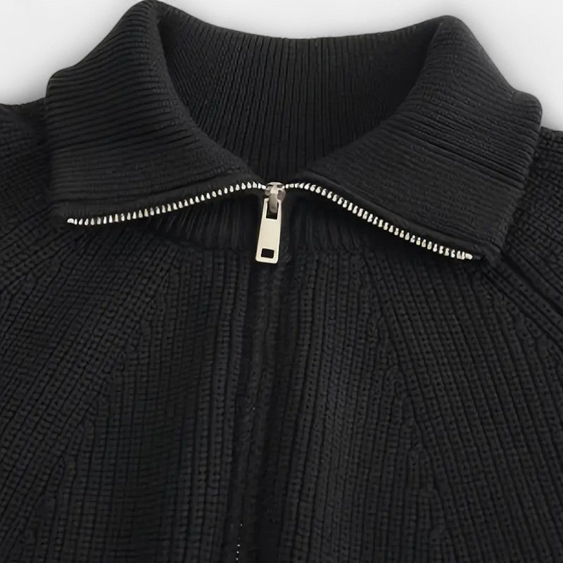 Ariste | Cardigan zippé demi-ouverture pour homme
