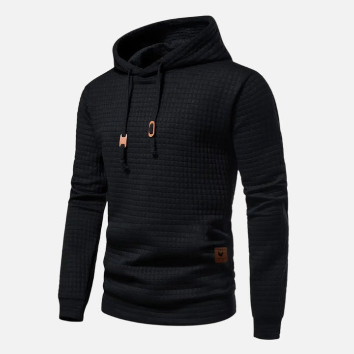 Ariste | Sweat à capuche à manches longues à carreaux bohèmes pour homme