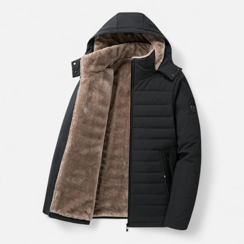 Ariste | Manteau d'hiver à capuche épais pour homme