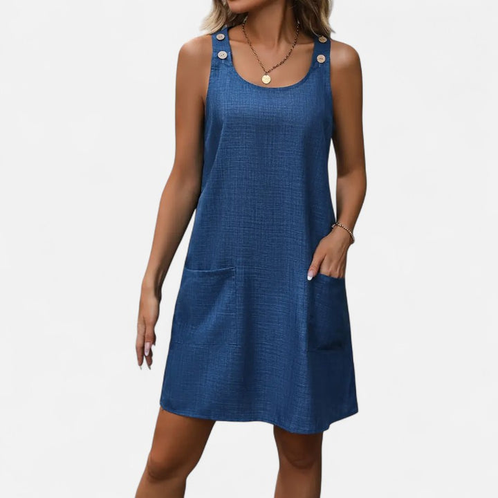 Ariste | Robe d’été sans manches pour femme