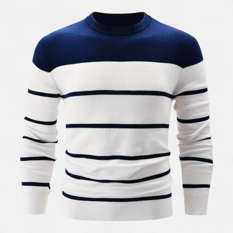 Ariste | Pull-over à manches longues et col rond pour homme