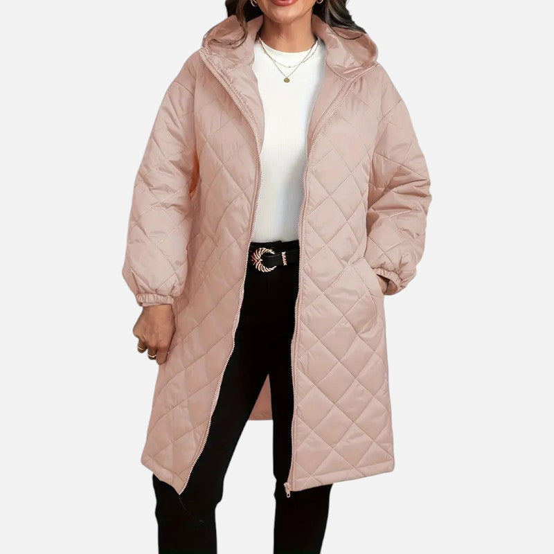 Ariste | Manteau matelassé à capuche grande taille pour femme