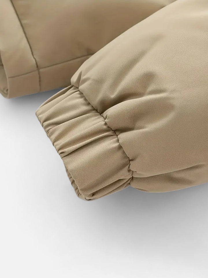 Ariste | Veste détachable à capuche et blocs de couleur chaude