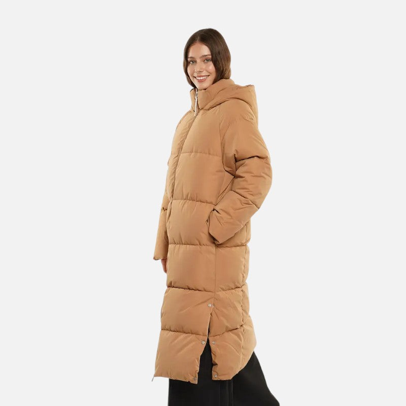 Ariste | Doudoune longue imperméable avec double zip pour femme