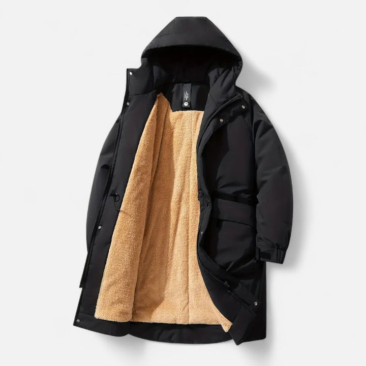 Ariste | Manteau d’hiver grande taille à capuche pour homme