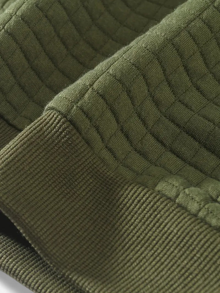 Ariste | Pull à manches longues à carreaux bohèmes pour homme