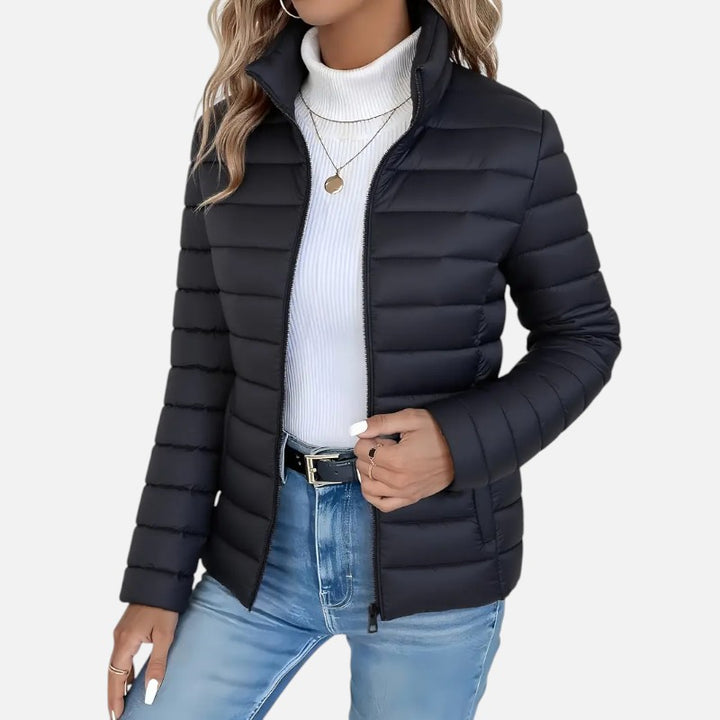 Ariste | Manteau d’hiver léger à col montant pour femme