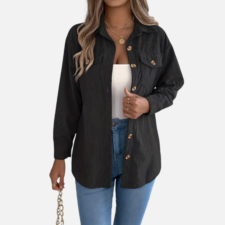 Ariste | Veste en velours côtelé à manches longues pour femme