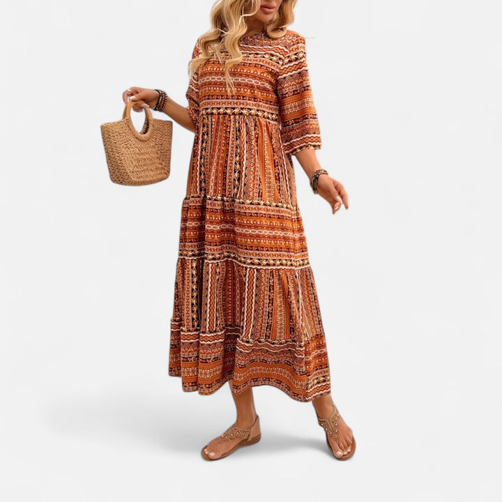 Ariste | Robe longue bohème pour femme