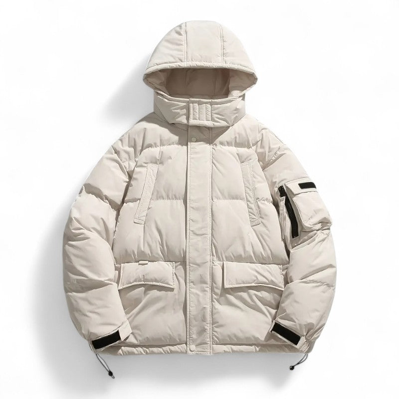 Ariste | Manteau d’hiver pour homme en duvet de canard avec capuche