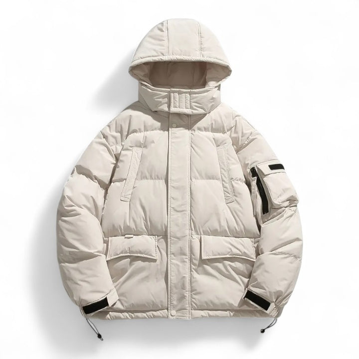Ariste | Manteau d’hiver pour homme en duvet de canard avec capuche