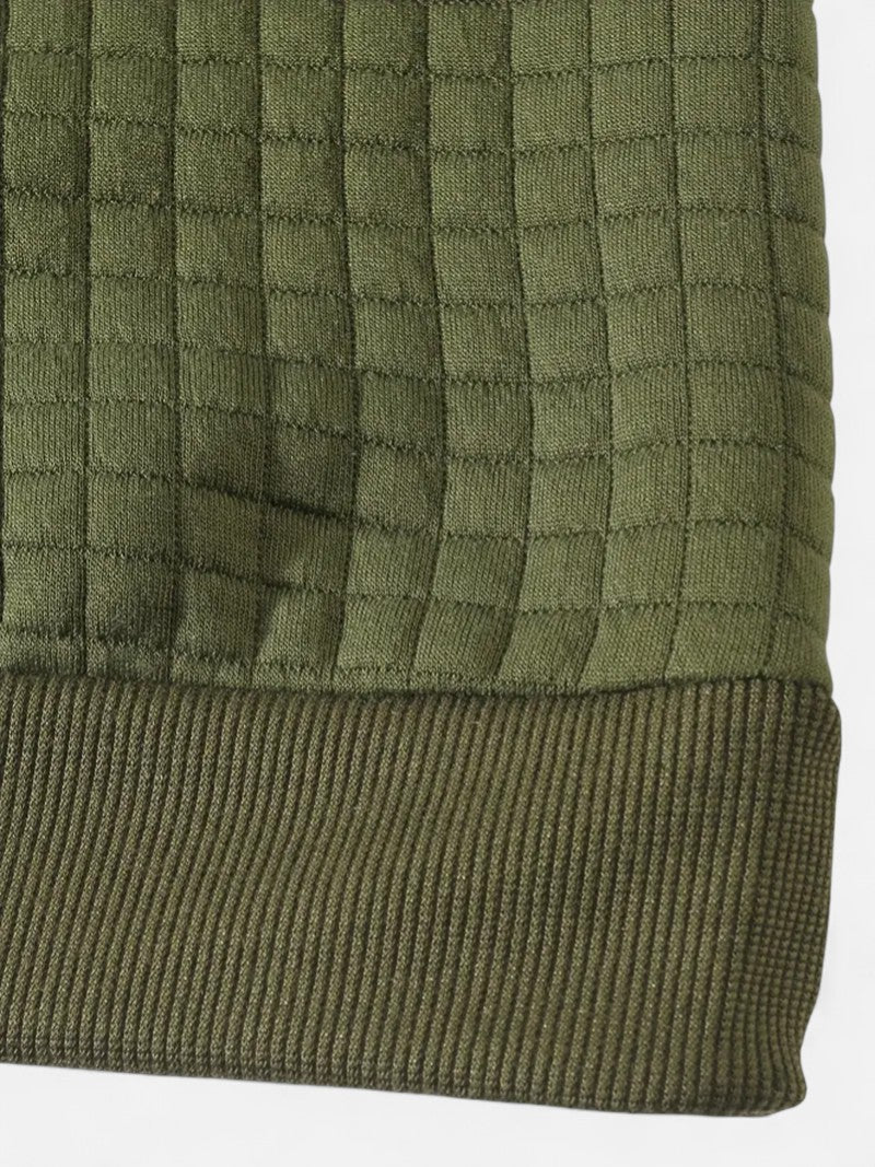 Ariste | Pull à manches longues à carreaux bohèmes pour homme