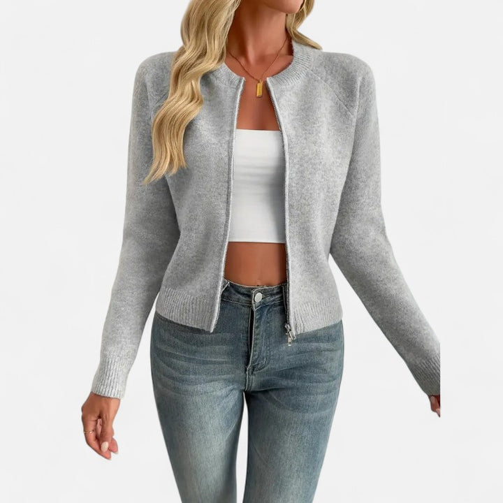 Ariste | Cardigan élégant en fausse fourrure pour femme