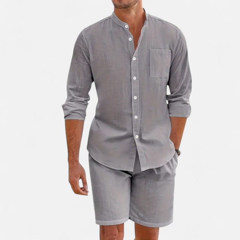 Ariste | Ensemble estival col mao – Homme