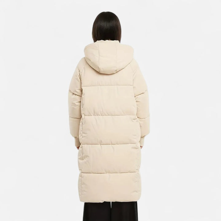 Ariste | Doudoune longue classique à capuche pour femme