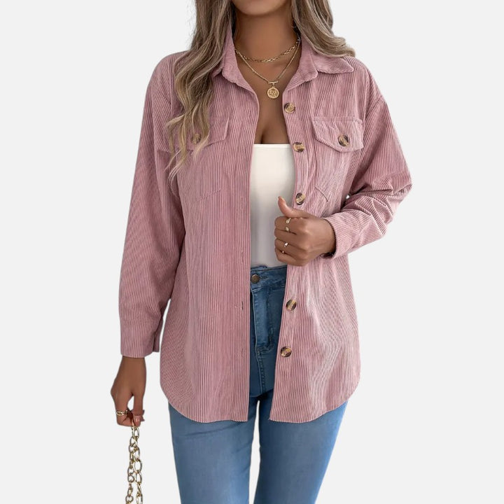 Ariste | Veste en velours côtelé à manches longues pour femme