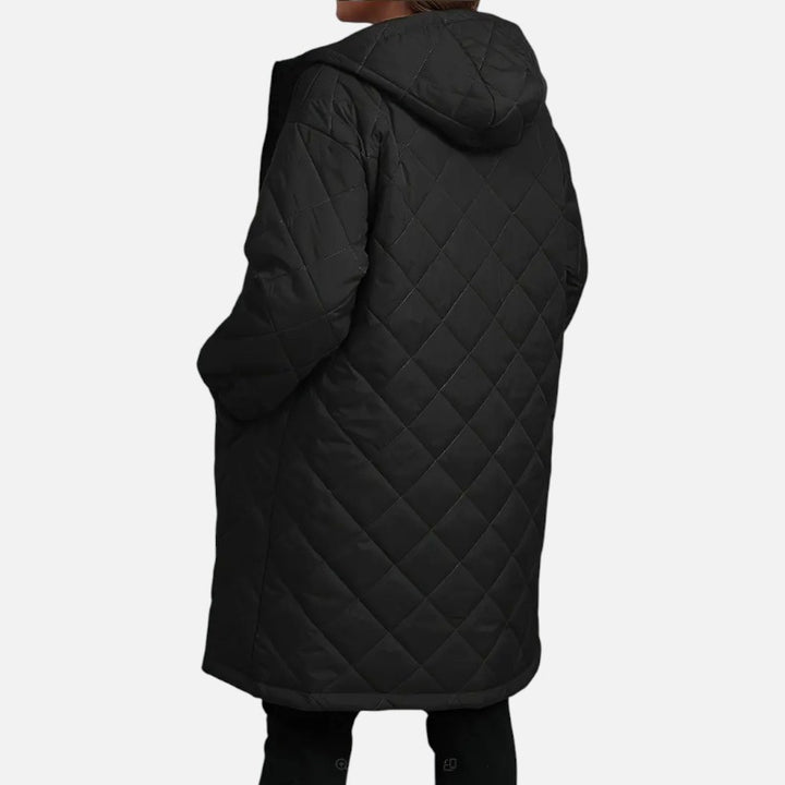 Ariste | Manteau matelassé à capuche grande taille pour femme