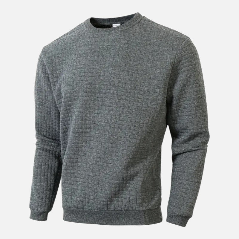 Ariste | Pull à manches longues à carreaux bohèmes pour homme