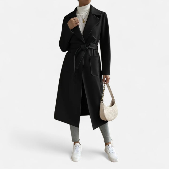 Ariste | Trench-coat élégant à ceinture pour femme