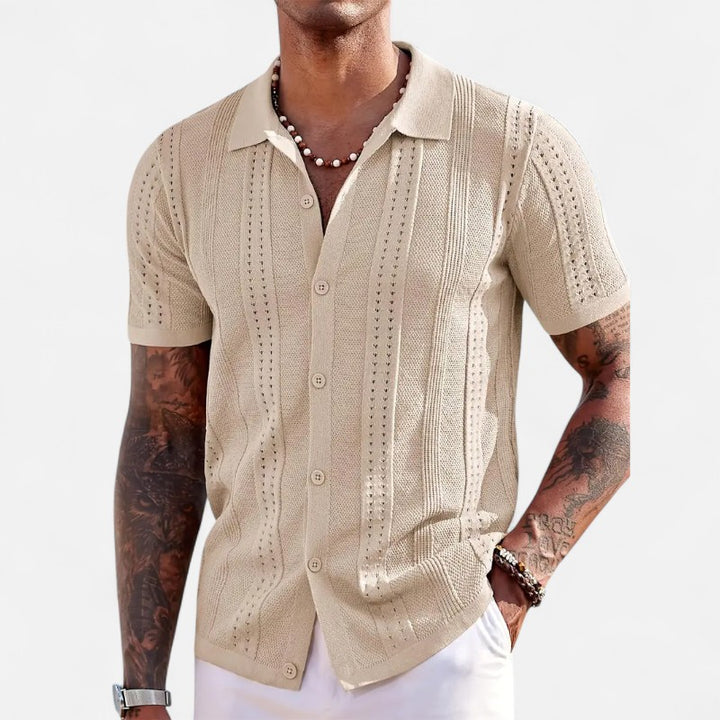 Ariste | Polo texturé manches courtes