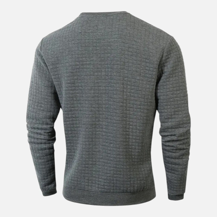 Ariste | Pull à manches longues à carreaux bohèmes pour homme