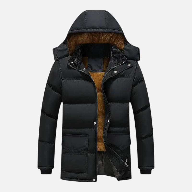 Ariste | Manteau d'hiver épais pour homme avec capuche