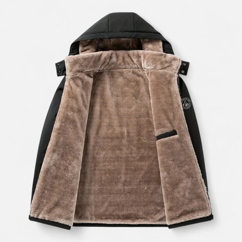 Ariste | Manteau d'hiver à capuche épais pour homme