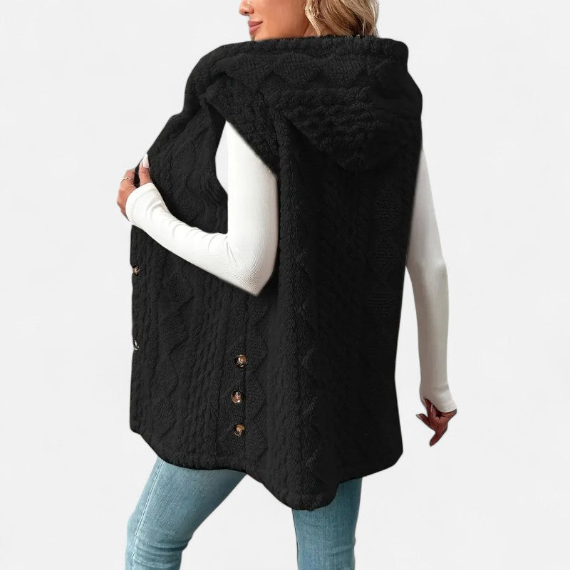 Ariste | Gilet sans manches élégant pour femme en peluche