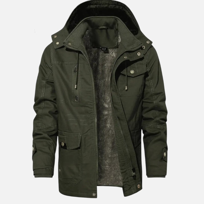 Ariste | Veste coupe-vent doublée polaire pour homme