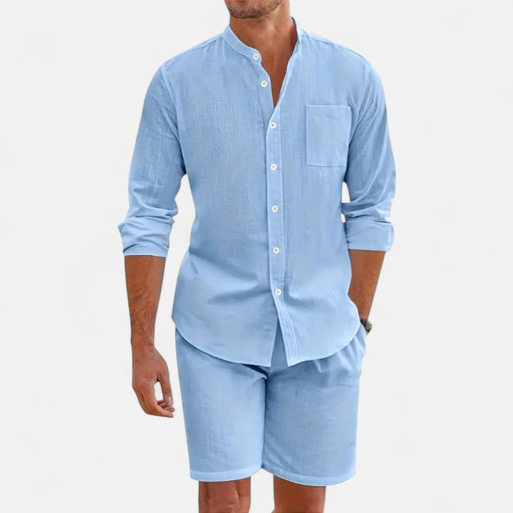 Ariste | Ensemble estival col mao – Homme
