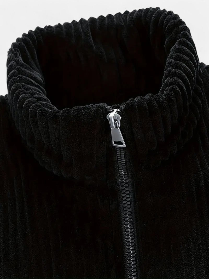 Ariste | Veste décontractée à col montant et fermeture zippée