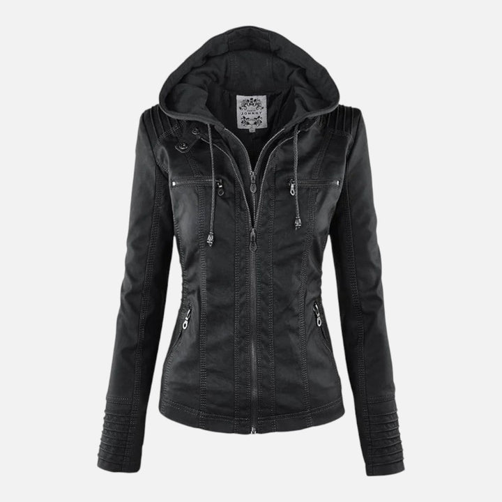 Ariste | Veste en Cuir avec Capuche