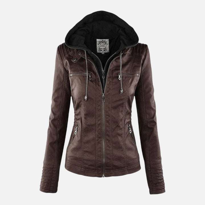 Ariste | Veste en Cuir avec Capuche